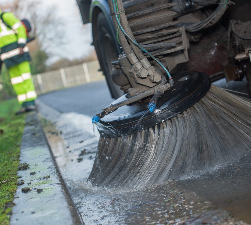 street sweeper cleaning Apartment Community in Macon, GA